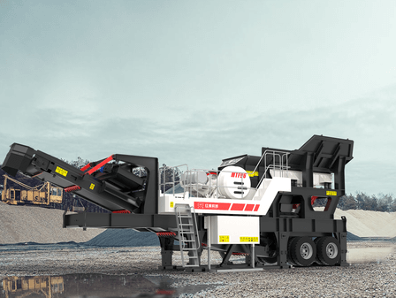 MTF type four combination tire type mobile crushing station