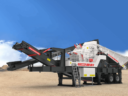 MTF type medium and fine crushing tire type mobile crushing station