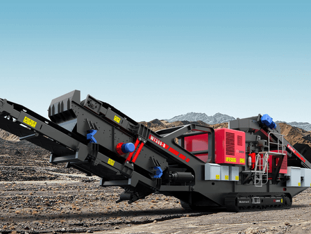 Wotetrack-D type oil electric hybrid mobile cone crushing station