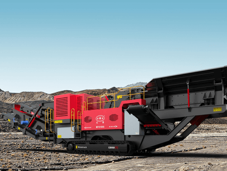 Wotetrack-E type external power supply mobile impact crushing station