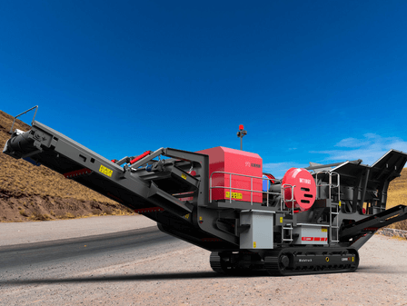 Wotetrack-E type mobile jaw crushing station