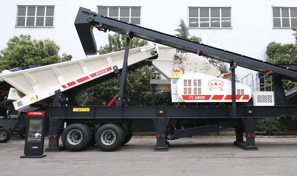 MTF type medium and fine crushing tire type mobile crushing station 4